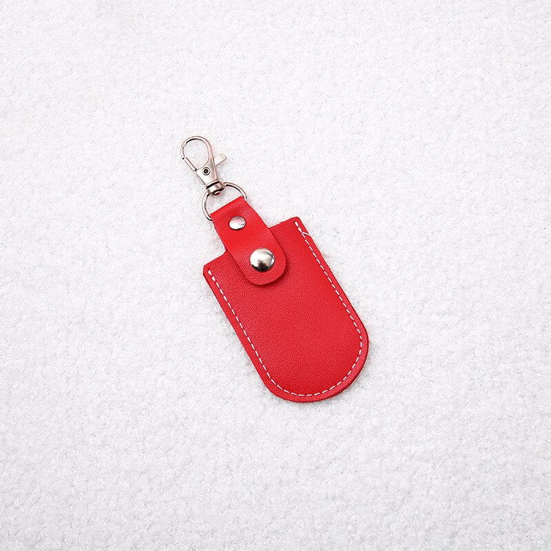 Cute Leather U Disk Hasp Storage Bags Protective Cover Key Holder Cases For USB Flash Drive Pen Drive