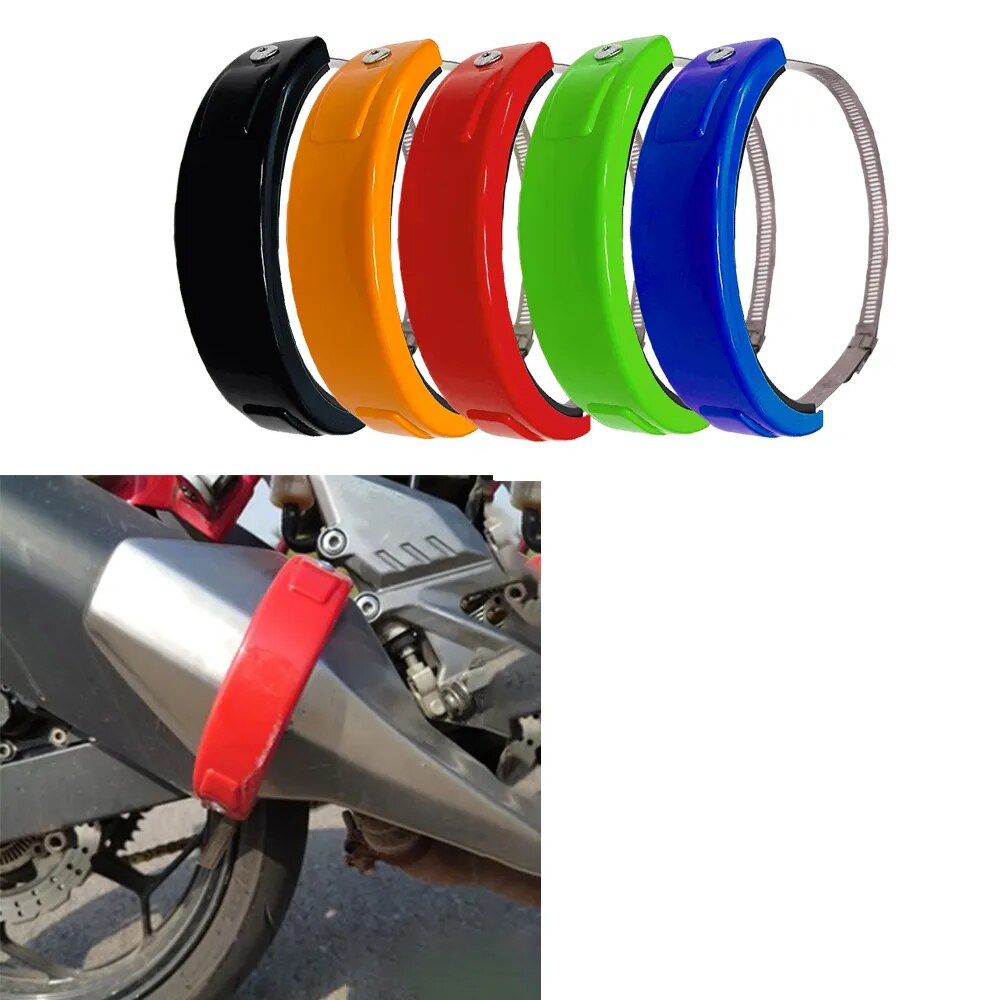 Universal Motorcycle Parts 100-160mm Round Exhaust Protection Ring Decoration Ring