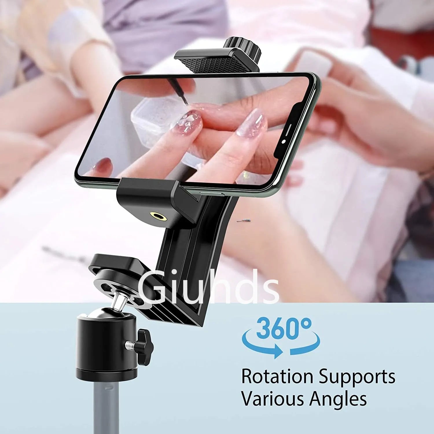 Universal Cell Phone Tripod Mount Adapter Tripod Ball Head 360 Rotatable for Samsung iPhone phone Holder Selfie Stick Monopod