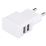 5V 2A usb charger 2 Port Charger cell phone EU plug Power adapter wall charger For iphone 8 plus redmi note 9 huawei