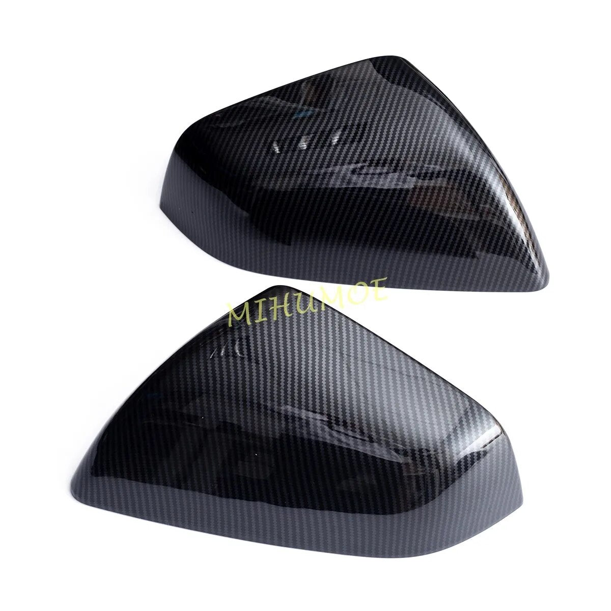 For Tesla Model X 2016-2023 Carbon Fiber Side Rearview Mirror Cover Overlay Cap