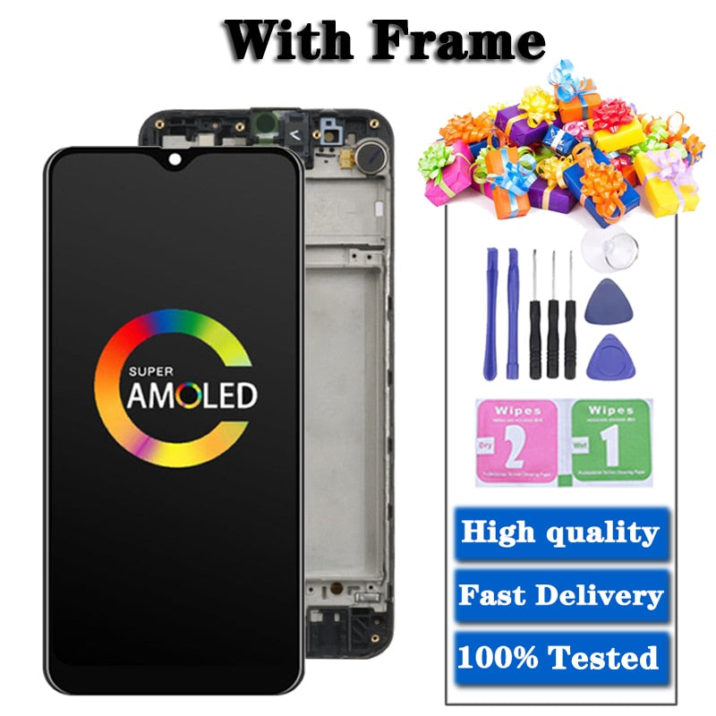 6.4'' AMOLED For Samsung Galaxy M31 LCD M315 Display Touch Screen Digitizer Assembly For Samsung M315 M315F M315F/DS LCD Display