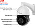 Auto Tracking 8MP IMX415 H.265+ 36X 15X Optical Zoom 360° Rotation Audio Outdoor ONVIF POE PTZ Speed Dome Surveillance Camera