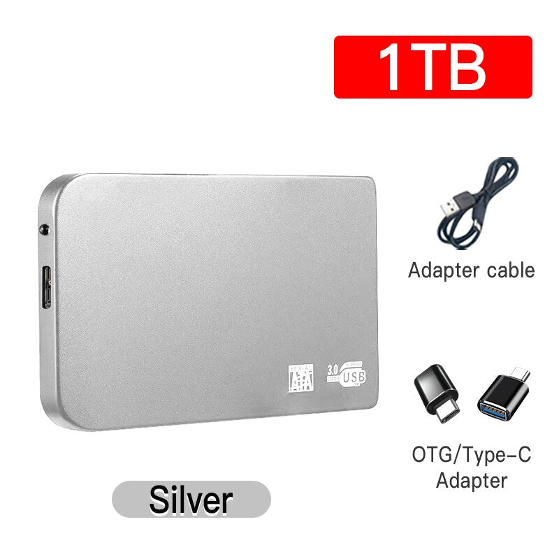 Original Hard Drive Portable SSD 1TB 2TB Solid State External Drive USB3.0 Interface High-speed Hard Disk for Notebook/Desktop
