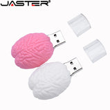 JASTER Skull USB Flash Drives 64GB Skeleton Memory Stick 32GB Red Heart Pen Drive 16GB Lung U Disk Creative Gift Brain Pendrive