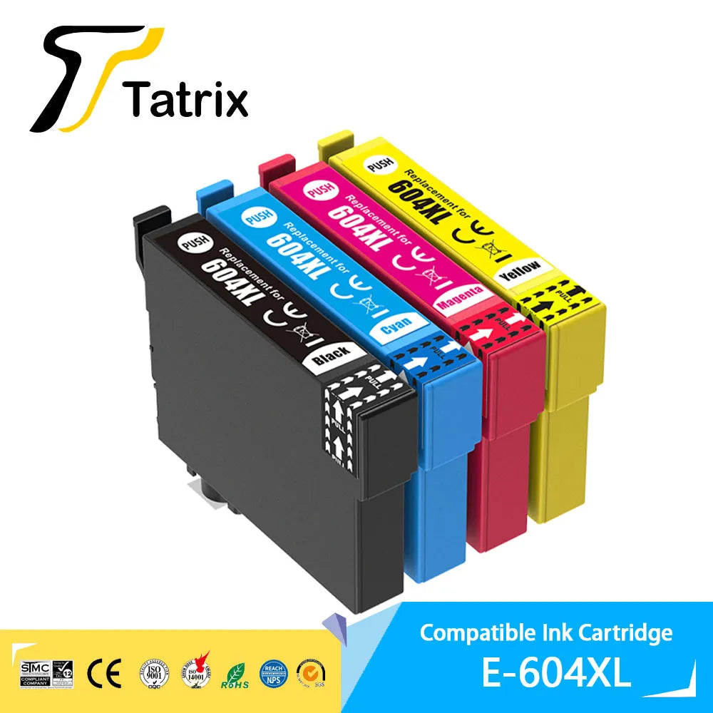 Tatrix EU 604XL T604XL T604 XL 604 Premium Compatible Inkjet Ink Cartridge for Epson XP-2200/XP-2205/XP-3200/ XP-3205/XP-4200