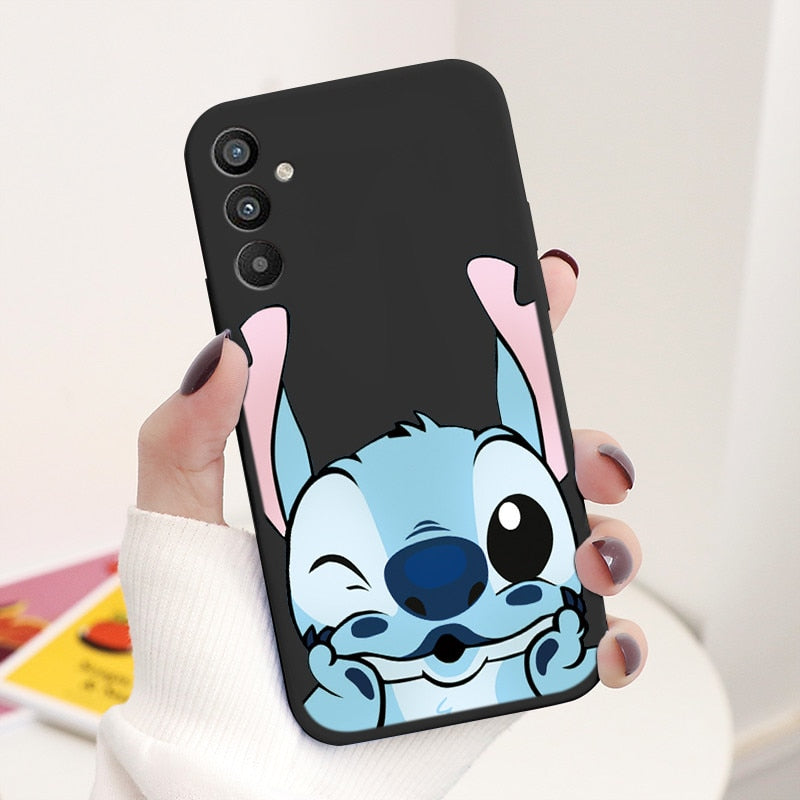 For Samsung Galaxy A34 5G Case 6.5" Soft TPU Back Cover Cute Stitch Lilo Disney Coque For Samsung A 34 A34 SM-A346E Funda Bumper