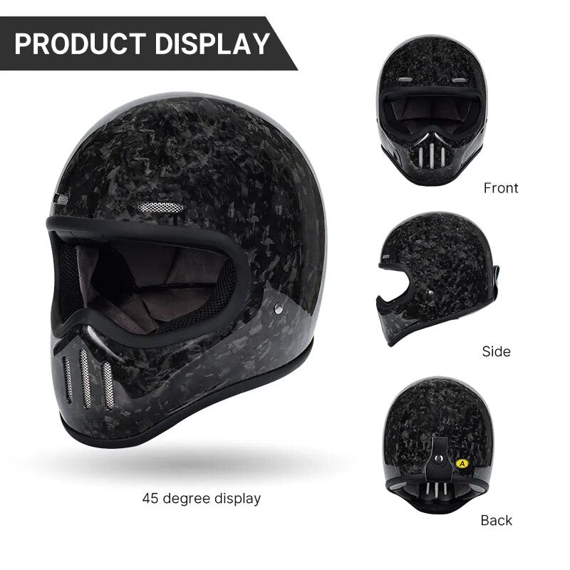 High Quality Motorcycle Helmet Full Face Helmets 12K Carbon Fiber Casque Integrale Moto Homme Homologué