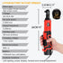 Hormy 3/8 Inch Cordless Electric Wrench 65Nm Right Angle Ratchet Wrenches 18V Rechargeable Car Repair Tool Set Angle Wrench