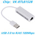 10/100Mbps USB Network Card USB 2.0 to Rj45 Lan Ethernet Adapter RTL8152B Network Card for PC Macbook Laptop Windows 7 8 10