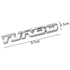 Car 3D Metal Chrome Zinc Alloy Modified Turbocharged Turbo Metal Sticker Car Styling Auto Turbo 3D Emblem Badge Sticker