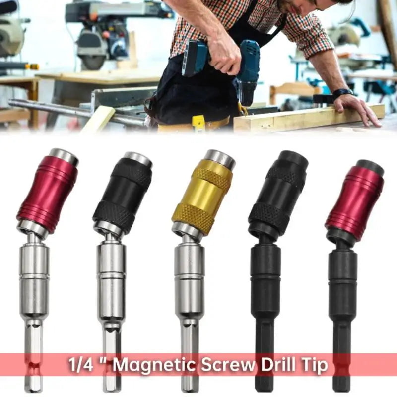 "Hex Magnetic Ring Screwdriver Bits Drill Hand Tools Drill Bit Extension Rod Quick Change Holder Drive Guide Screw Drill Tip