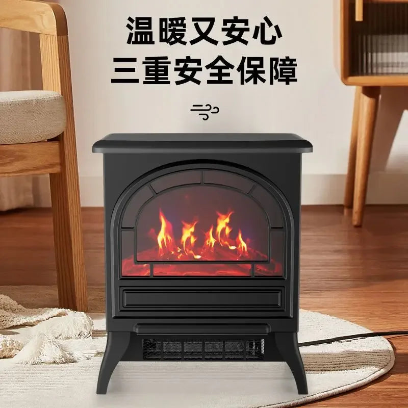 Yangzi European style fireplace heater 3D simulation flame heating stove heater fan household energy-saving living room