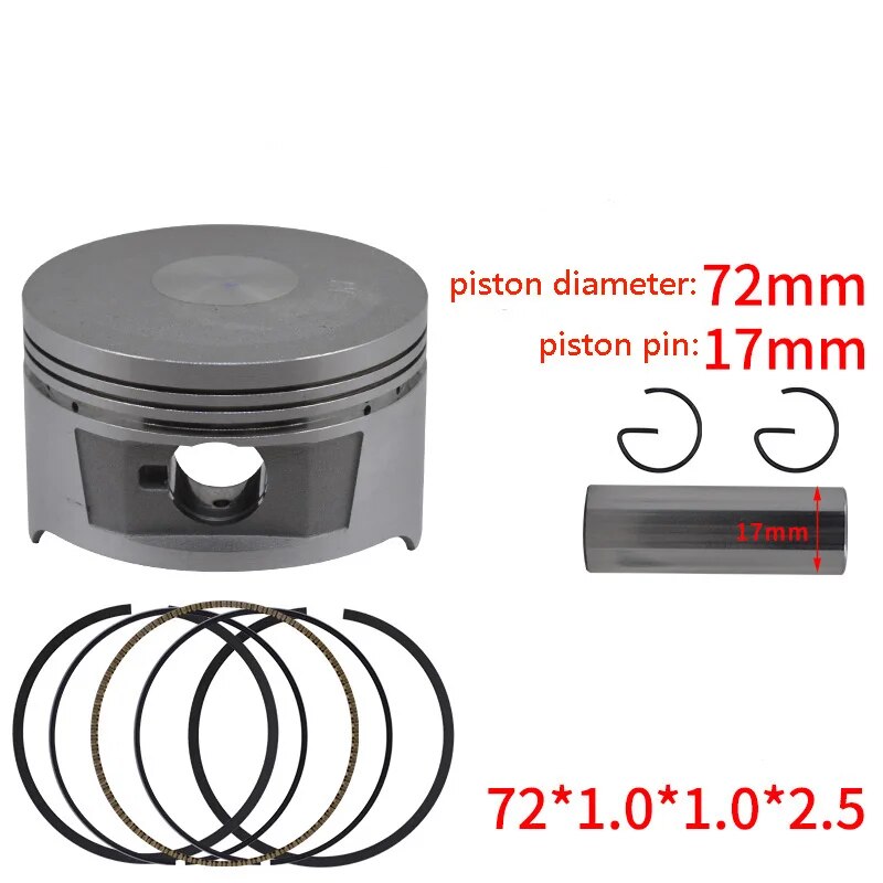 High Quality Motorcycle Cylinder Piston Ring Gasket Kit for Honda CN250 CN 250 HELIX 1986-2007 SPAZIO 250 1988-1999 FUSION 250