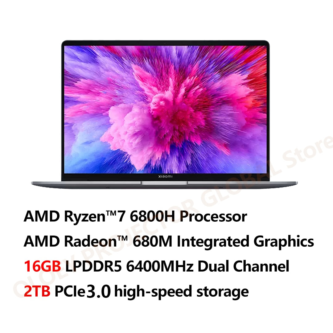 Xiaomi Book Pro 14 2022 Laptop AMD Ryzen R5 6600H/R7 6800H AMD Radeon 680M 16G RAM 512G/1T SSD 14Inch 2.8K 90Hz OLED Mi Notebook