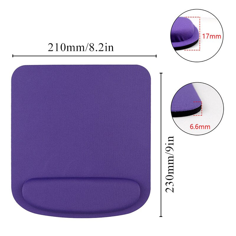 PU Leather Mouse Pad Anti-slip Office Accessories School Supplies Mouse Mat Solid Color Simple Waterproof Desk Set