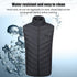 Unisex Electric Heating Gilet USB Charging 11 Areas Heated Electric Heated Jacket 3 Temperature Mode Cotton for Men Women