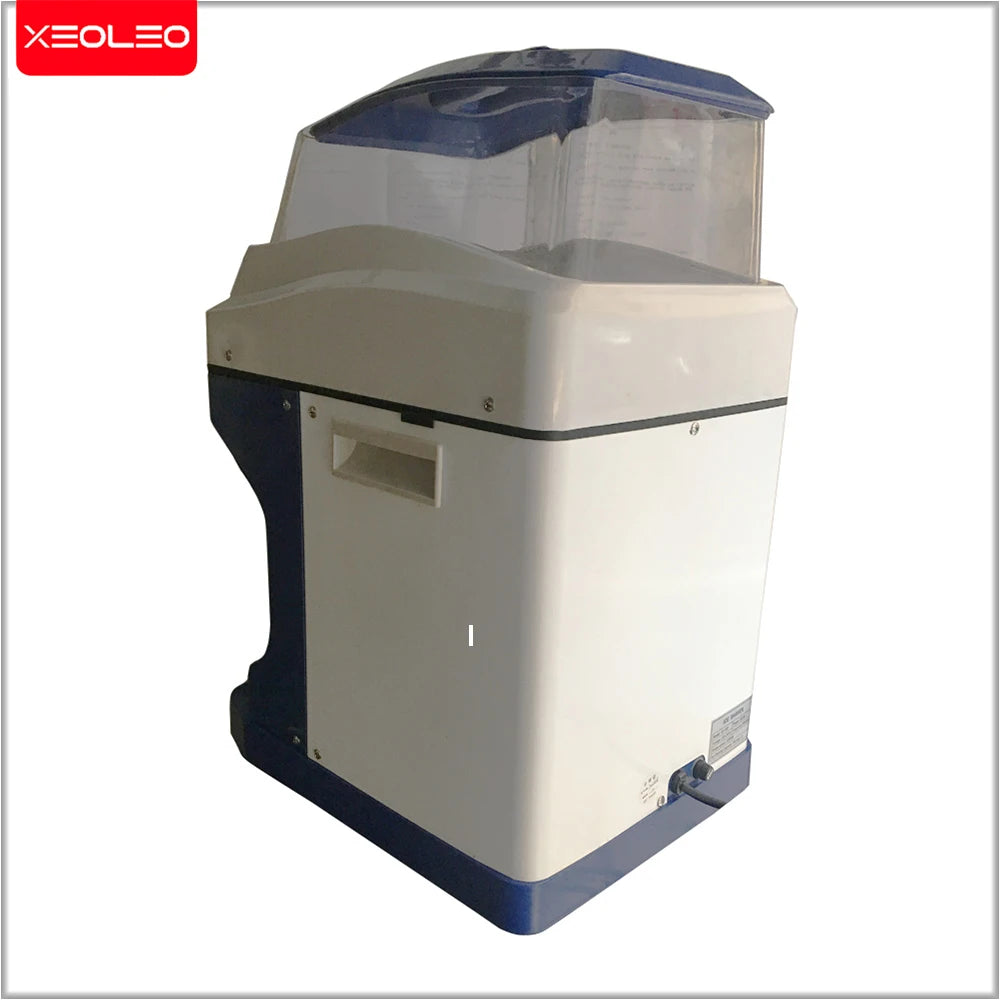 XEOLEO 300W Commercial Ice Crusher Electric Ice Shaver Machine Automatic Ice Planer 200kgs/H Ice Maker Machine