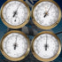 115mm Wall Mounted Thermometer Hygrometer Barometer Watch Tidal Clock Weather Station Indoor Outdoor