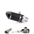 Tubo de escape da motocicleta 51mm com silenciador modificar motocross silenciador para Z400 250 R15 R3 sujeira pit bike scooter