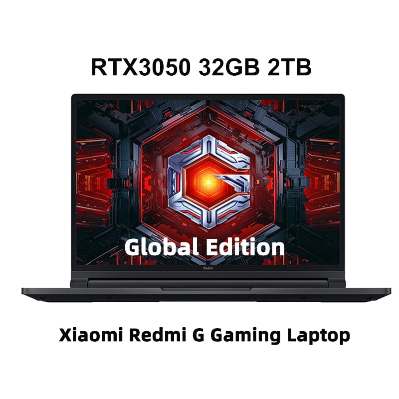 Xiaomi Redmi G Game 16Inch Laptop i5-12450H/i7-12650H RTX3050 16GB DDR5 512GB SSD 2.5K 165Hz Screen Game Notebook PC New