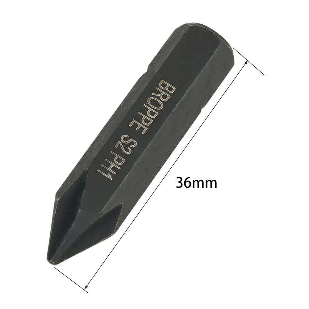 1 Pc Magnetic Screwdriver Bit 36mm Hex Shank Screw Impact Bit Electric Cross Screwdriver Bit PH1/PH2/PH3 Hand Tools Accessories