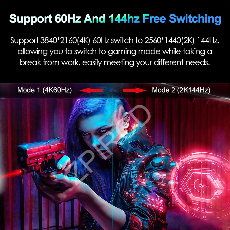 15.6/17.3 Inch 4K 144Hz Touchscreen Portable Monitor 100%DCI-P3 HDR 1MS FreeSync IPS Screen Game Display For XBox PS4/5 Switch