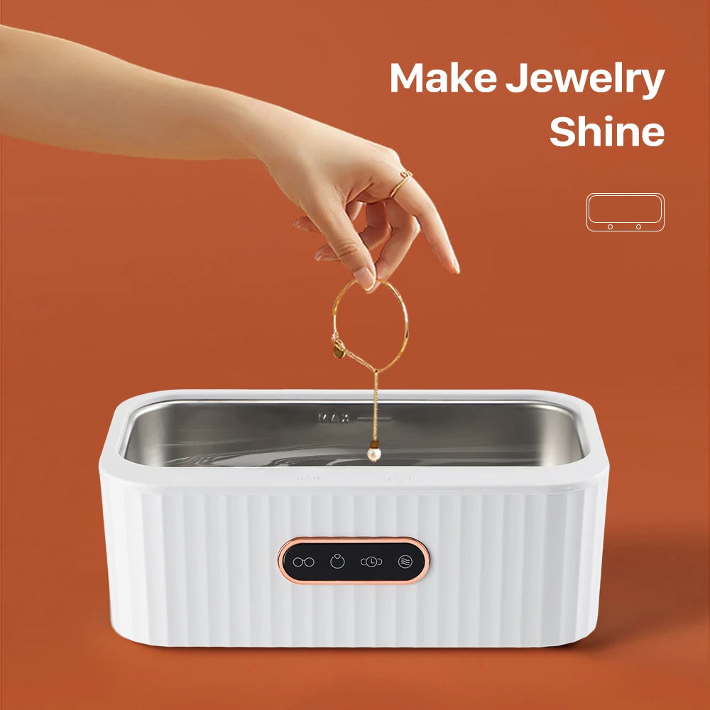 Ultrasonic Cleaner Ultrasonics Cleaning Tool Portable Jewelrys Glasses Cleaning Machine High-frequency Cleaning Makeup Brush