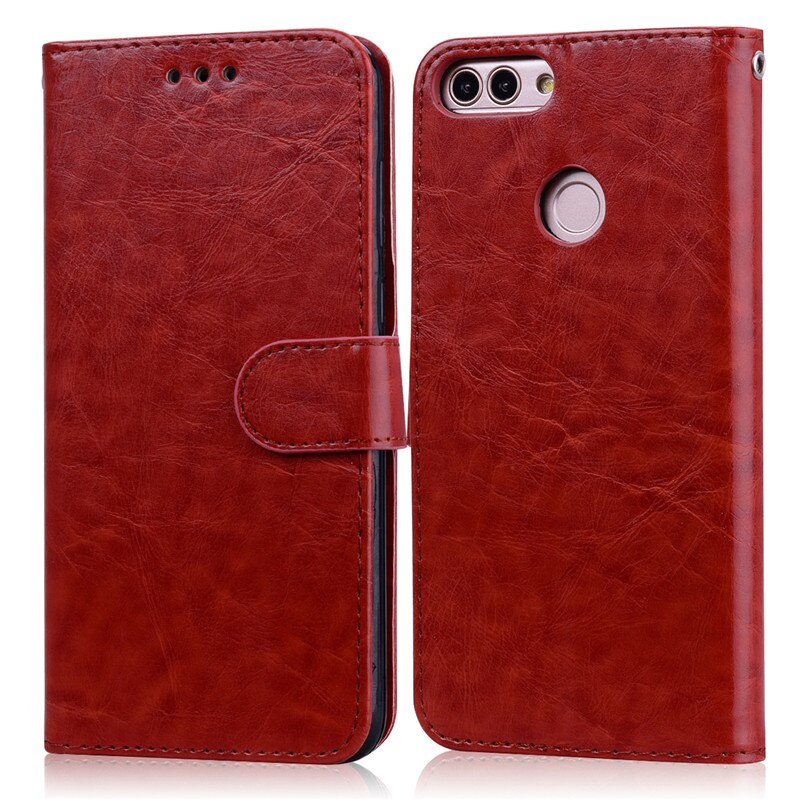 For Huawei P Smart Case FIG-LX1 Soft Leather Wallet Flip Case For Huawei P Smart 2018 Case FIG-LX1 5.65 inch Case Coque Fundas
