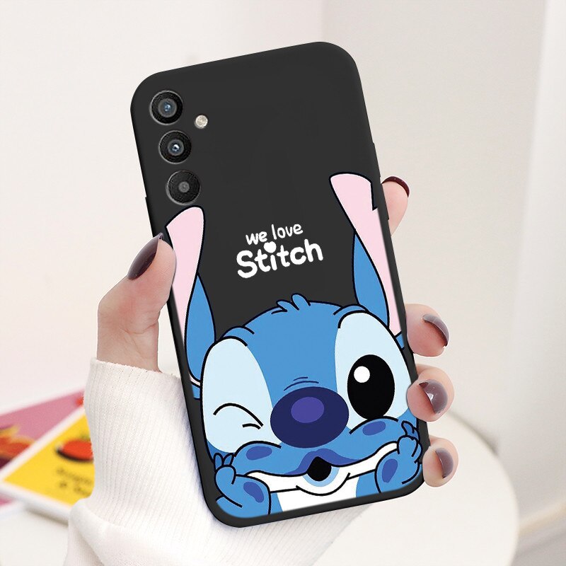 For Samsung Galaxy A34 5G Case 6.5" Soft TPU Back Cover Cute Stitch Lilo Disney Coque For Samsung A 34 A34 SM-A346E Funda Bumper