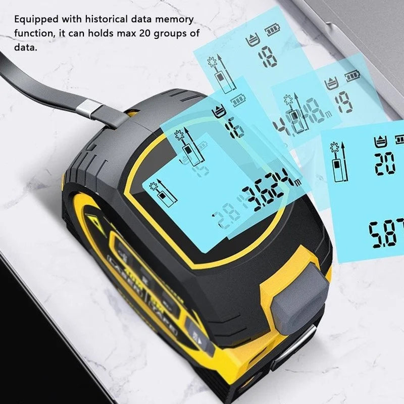 Laser Tras Meters Measure Level Portable Rangefinder Hunting Meter Range Distance Tape 5m Multifunctional Electronic Angle Metal