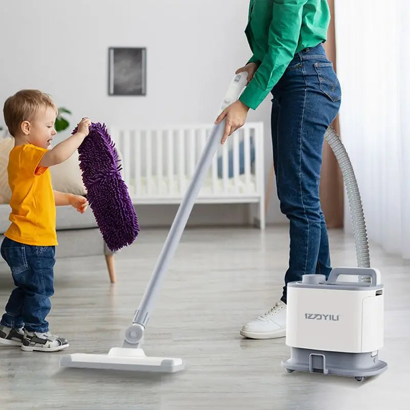 ECHOME 1400W Steam Cleaner 1L High Temperature Sterilization Hosuehold Steam Mop Canister Handheld Electric Mop Floor Cleaning