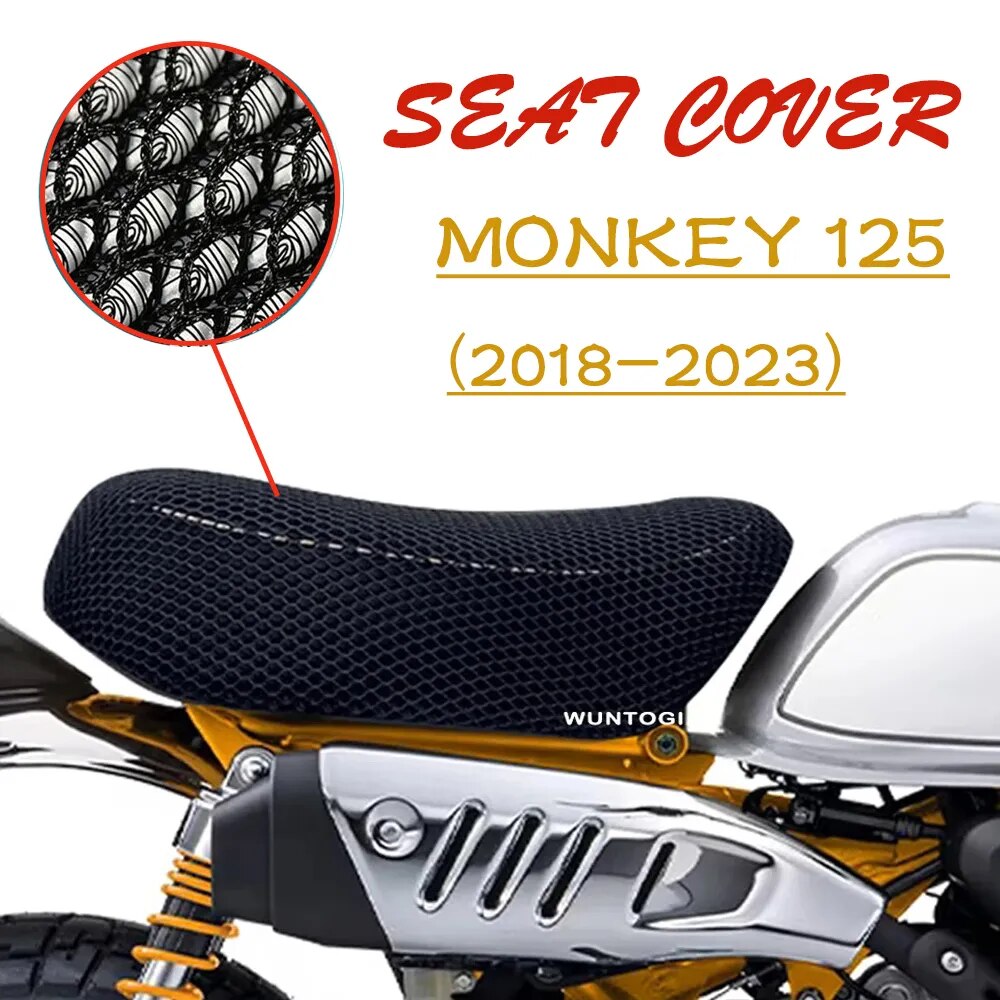2018-2023 Seat Protection Cover For Honda Monkey 125 Motorcycle Seat Cover Monkey125 Parts Breathable Seat Cover