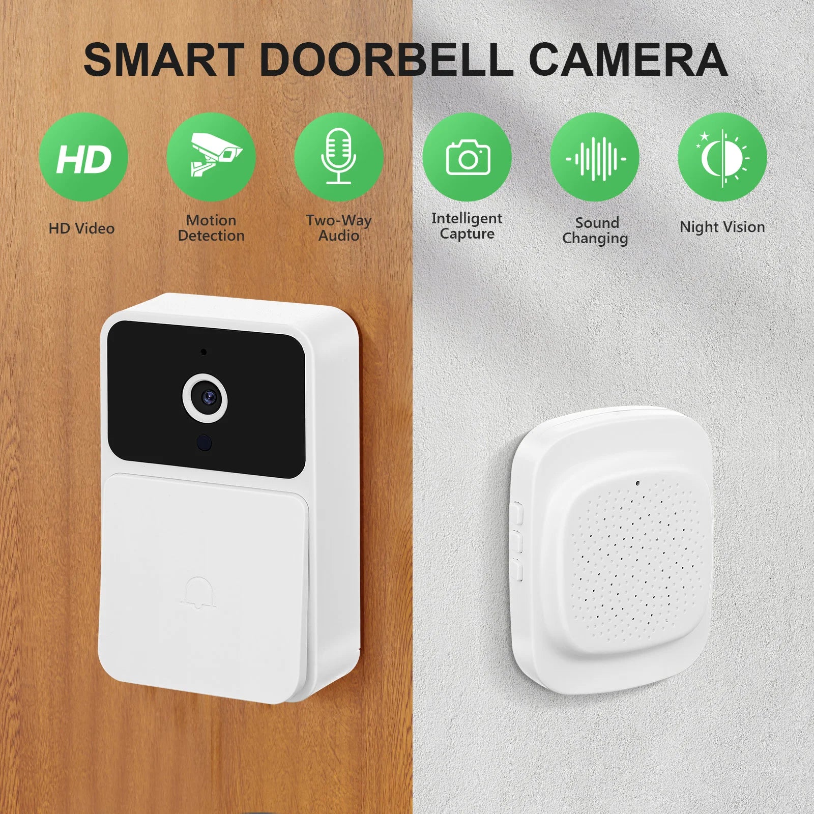 Camera Outdoor Wireless Video Doorbell Cameras for Home Security Apartment Mount Wifi