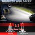 3D 360 H7 Led Canbus Car Headlights Bulbs 200000LM H11 H4 H1 HB3 9005 HB4 9006 9012 500W Automotive Fog Lights Turbo Mini Lamp
