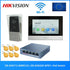 HIKVISION DS-KIS603-P(C) Multi-language 802.3af POE Video intercom KIT,include DS-KV6113-WPE1(C) & DS-KH6320-WTE1 & PoE Switch