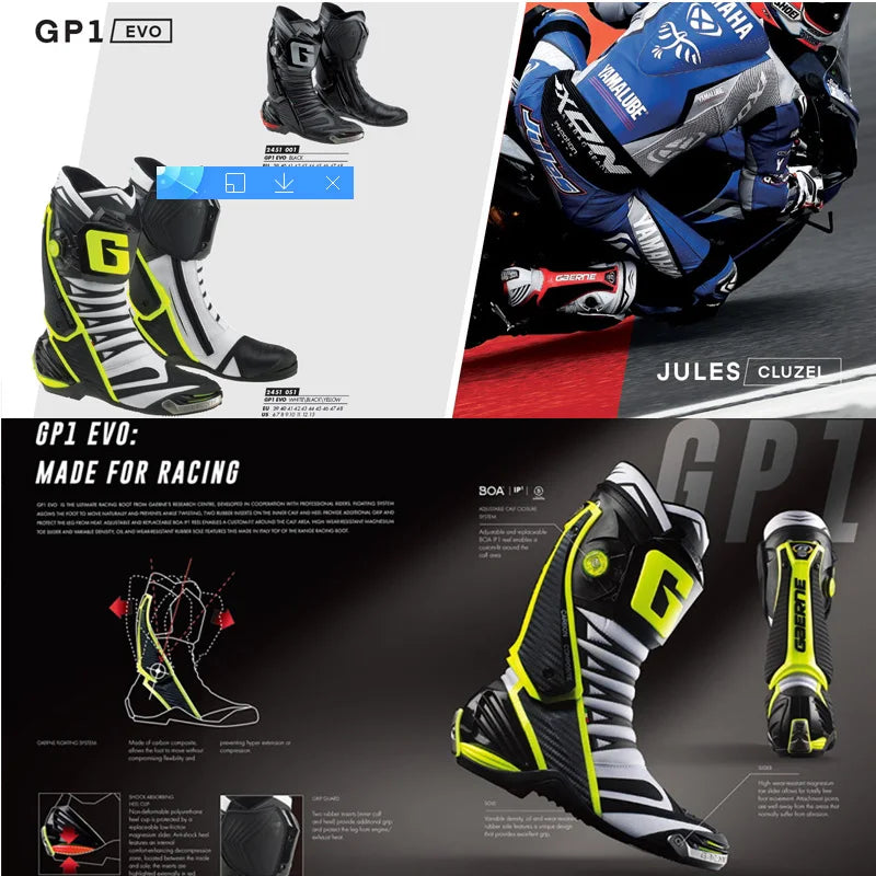 Italian gaerne motorcycle road racing boots riding shoes men's sports carbon fiber anti-twist and anti-fall track shoes