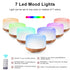 Aroma Diffuser Air Humidifier 300ML Ultrasonic Cool Mist Maker LED Essential Oil Remote Control Mute Color Aromatherapy Machine