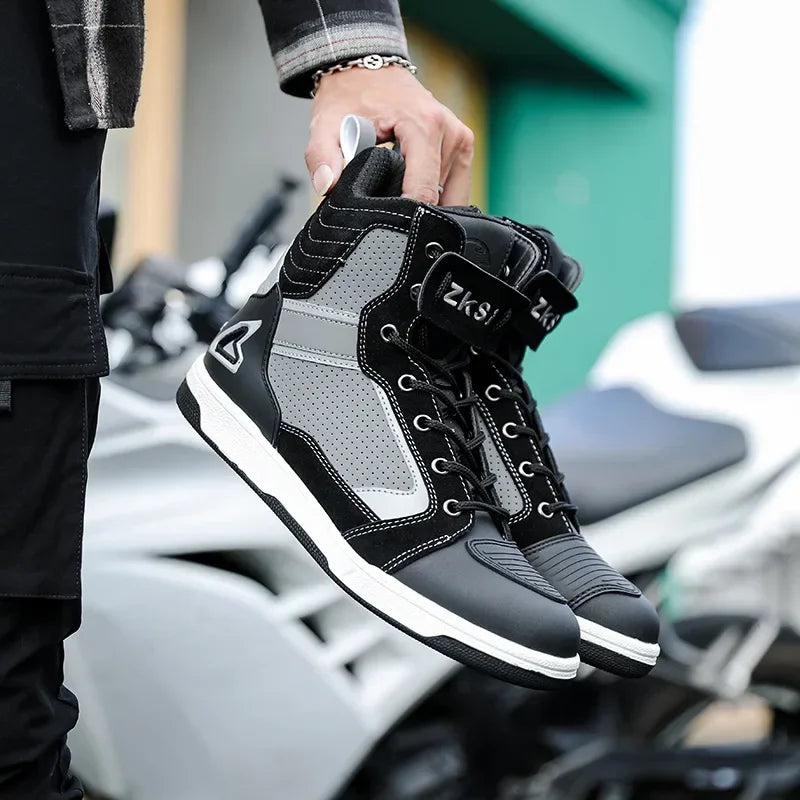 Men Motorcycle Shoes Off road Racing Boots Motorcycle Equipment Knight Boots botas hombre shoes motorcycle boots men motorbike