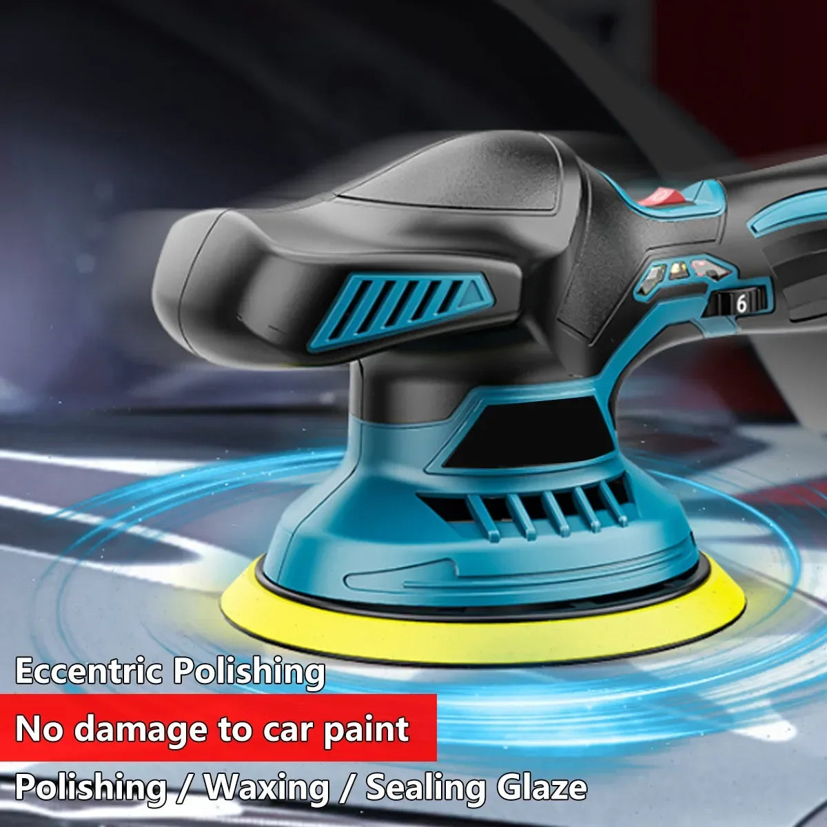 Cordless Car Polisher Electric Polisher Wireless Automobile Car Polishing Sealing Glaze Machine For Makita 18v Battery