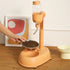 Anti-tip Dog Bowl With Drinking Water Bottle Plastic Automatic Dispenser Feeder Hanging Kettle Cat Food Container Pet Supplies