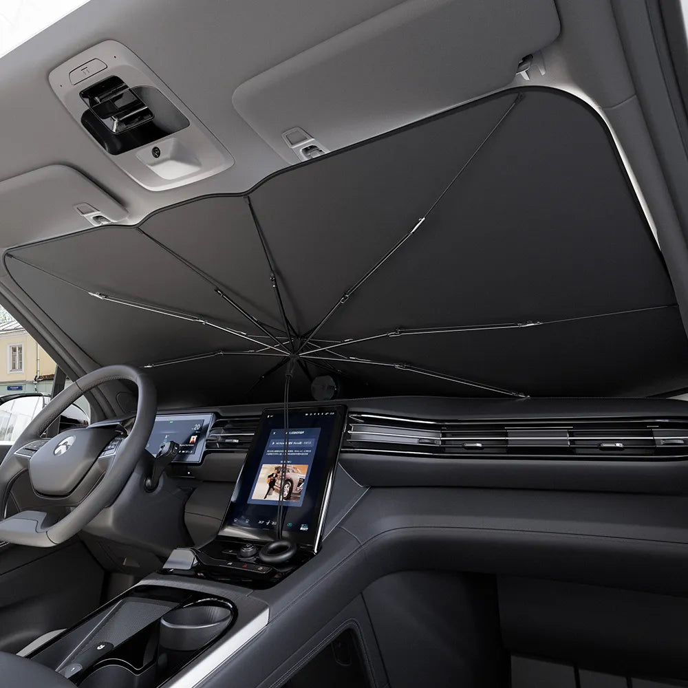 Karcle Car Sun Shade Car Windshield Umbrella Auto Front Window Foldable Sunshade Covers Car Parasol Protector Car Accessories
