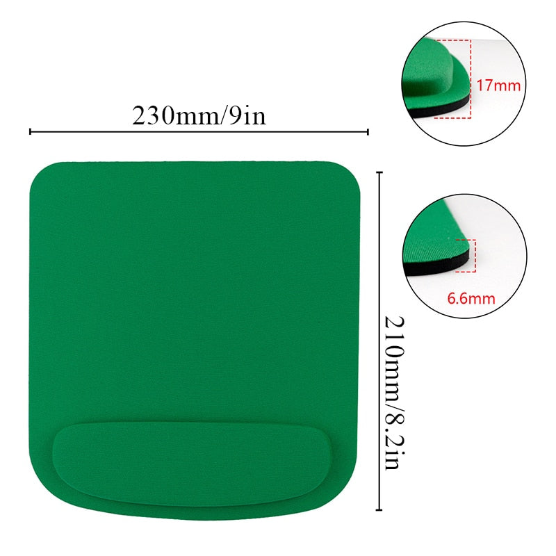 Mouse Pad EVA Support Wristband Gaming Mousepad Solid Color Mice Mat Comfortable Mouse Pad With Wrist Rest For PC Laptop