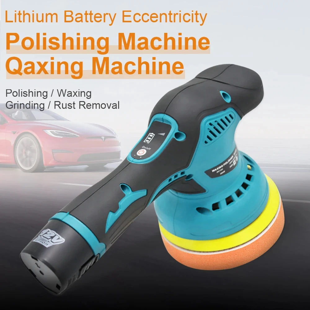 8 Gears Polishing Machine Cordless Car Polisher 380W Lithium Electric Waxing For Repairing Car Scratches Wireless Sanders