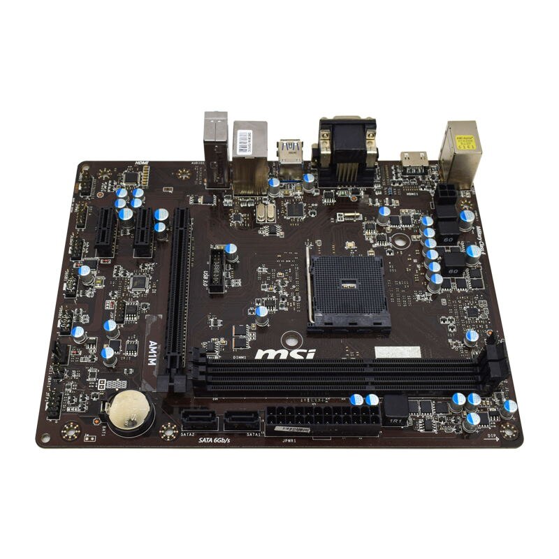 MSI AM1M Motherboard Socket AM1 DDR3  32G USB 3.0 AMD APU SATAIII USB 3.0 VGA HDMI  Micro-ATX For AMD Socket AM1 Athlon