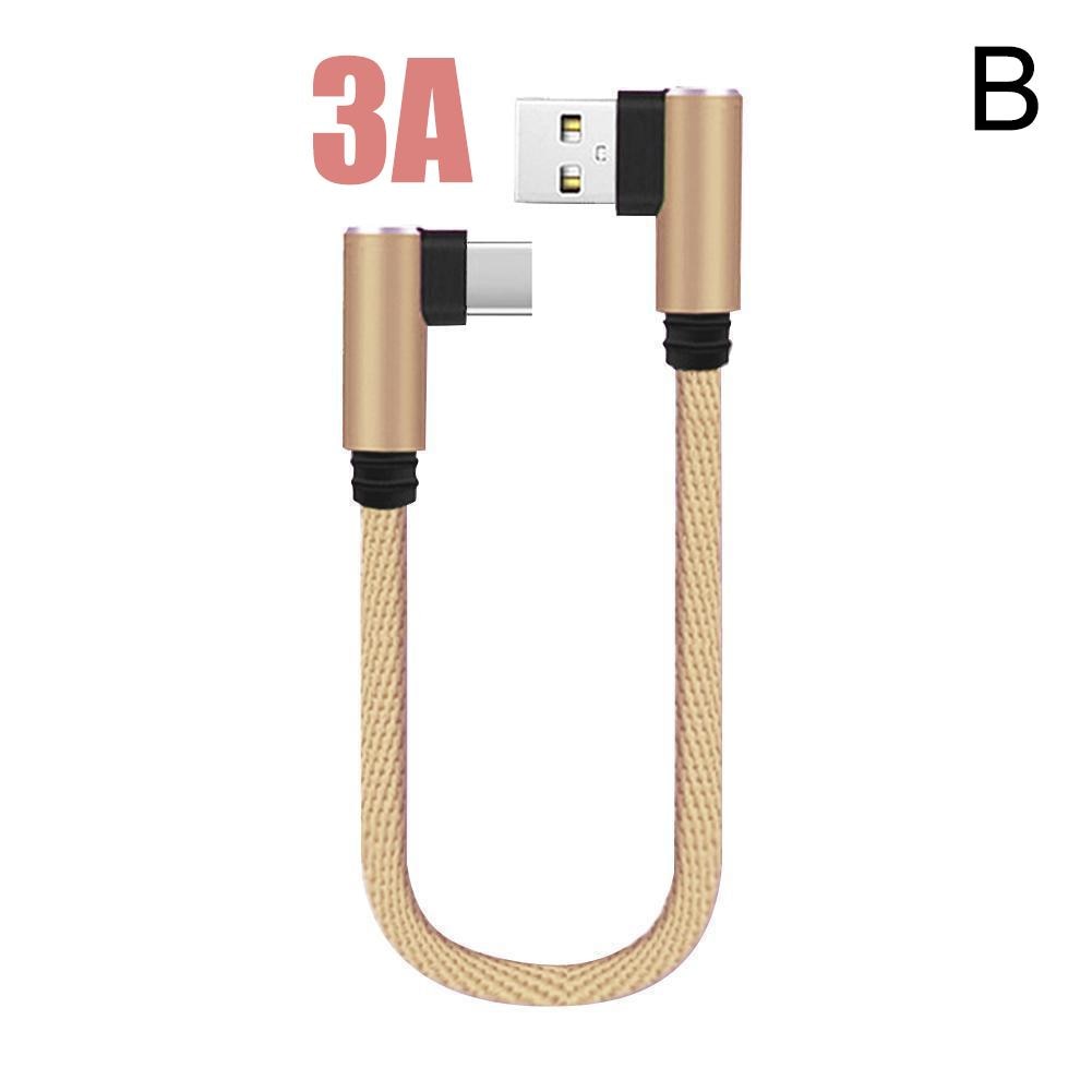 25cm 3A USB Type C Charging Cable USB to Type C Short Charging Cable Micro USB C Phone Charger Cabel For Samsung Huawei iPhone