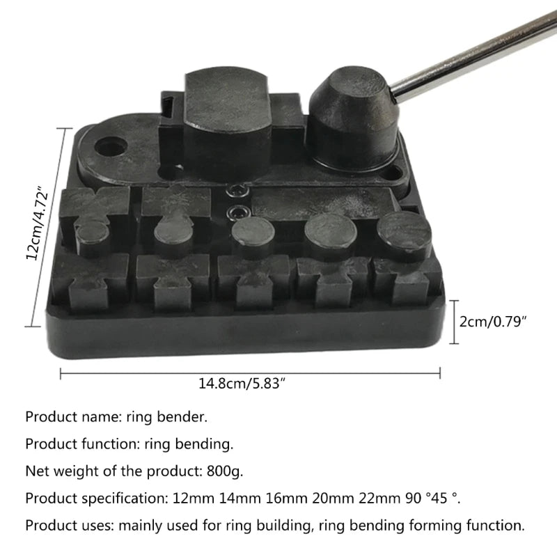 Multi-function Handtool Small Ring Bending Press Brake Machine Rounding Machine Forming Rolling Machine Gold Repair Tool P15F