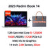 Xiaomi Laptop Redmi Book 14 2023 Intel i5-12500H/i7-12700H 16G RAM 512GB/1T SSD 14 Inch 2.8K 120Hz Screen New Silver Notebook PC