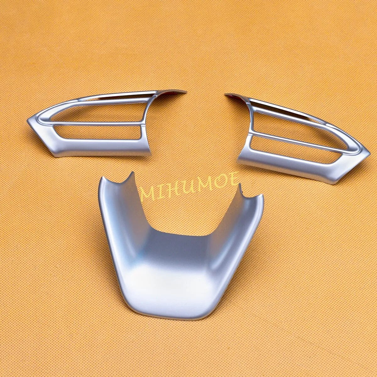 For Toyota Yaris / Yaris Cross Matt Chrome Interior Steering Wheel Switch Cover Trims Accessories