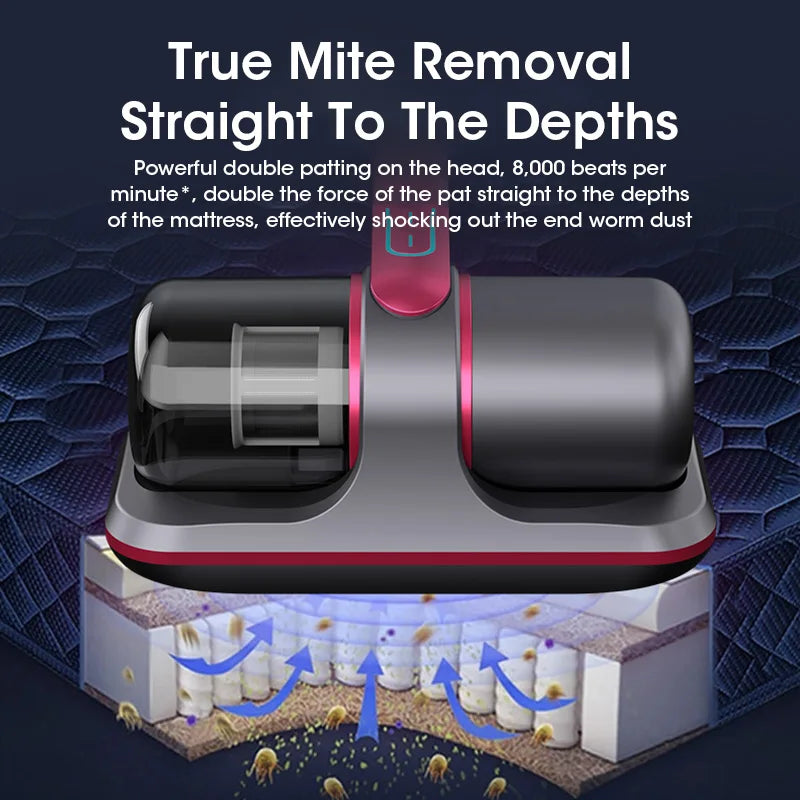 Anti-mite Vacuum Cleaner for Removing Mites Rechargeable Vacuum Cleaners Dust Mite Remover Mites Removal Device Wireless Bedding
